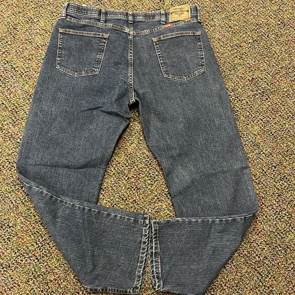 Mens navy blue jeans, worn once - Picture 2 of 2